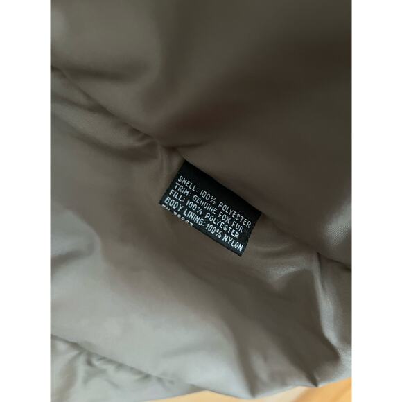 IZZI Collection Fox Fur Tan Hooded Women’s Winter Coat Size M - Picture 7 of 7